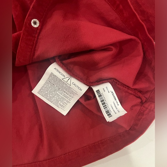 ZARA Corduroy Red Dress - Picture 4 of 5